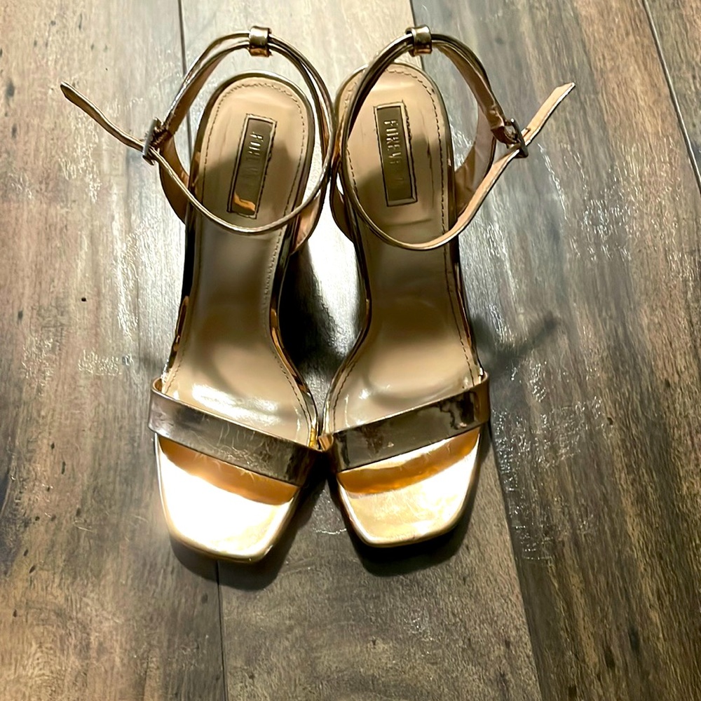 Rose gold sandals